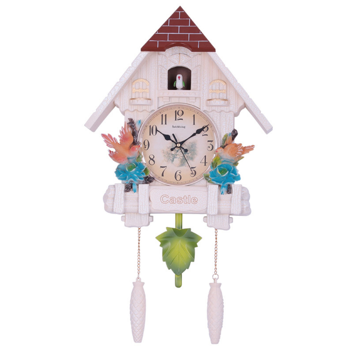 Cuckoo Style Clock with Pendulum Decorative for Bedroom, Kids