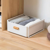 Multi-Functional Stackable Clothes Drawer Space Saving Stackable Storage Drawer adaptable System Closet Organizer Sturdy for Students, Renters, Parents, Bedroom, Wardrobe, Dorm Room, Under Bed