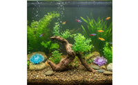 Aquatic Habitat Bridge Decoration Realistic Design Resin Rockery Decoration Artificial Driftwood Decor Provides Shelter & Hiding