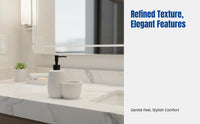 Vertical Stripe Resin Lotion Dispenser, Modern Minimalist, Press Pump, Hotel, Guesthouse, Bathroom