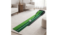 Indoor Golf Putting Practice Aid Portable Putting Mat with Cup Openings Smooth Practice Cup Non-Skid for Beginners