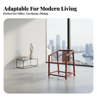 sturdy Wood Construction Chinese official's Hat Chair timeless Oriental Design Wooden Armchair Hand-Carved intricacies Traditional Seat High-Gloss Finish for Furniture Collectors, Cultural admirers, Homeowners, Tea Room, Reception Hall