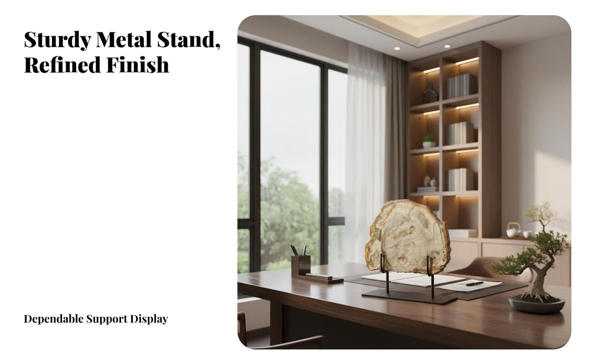 Natural Sample on Stand New Chinese Design Aesthetic Display Piece Modern Minimalist House Decoration for Interior Designers, Homeowners, Living Room