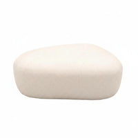 Nordic design Pebble-Shaped Pouf Wabi-Sabi Aesthetic Upholstered Stool Organic Shape Indoor Seating Creative Design for Homeowners, Interior Designers, Living Room, Bedroom, Lounge Area, Home Decoration
