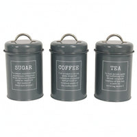 3 Pieces Airtight Kitchen Canister Set Rust-Proof Storage Canister Set Easy-to-Clean Kitchen Canisters with Handles for Home Organizers