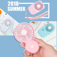 Portable USB Rechargeable Neck Fan with Camera Design