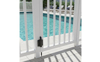 PVC Fence Gate Hinge with Screws and Tool Home Hardware Heavy Duty for Yard
