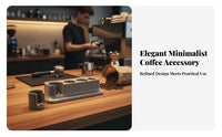 Portafilter Tamping Stand Sturdy ABS Material Espresso Tamping Station Espresso Tool Organizer Multi-Compartment Design for Cafe