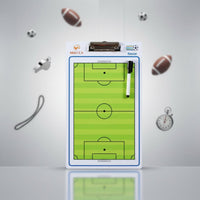 Portable Soccer Board Easy to Use Football Board Write and Wipe Soccer Coaching Clipboard Includes Markers for Coaches, Trainers