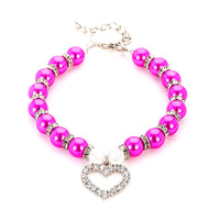Pet Pearl Necklace Collar for Cats and Dogs