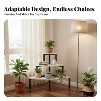 Multitier Design Tiered Ladder Shelf Floor-Standing Flower Rack Freestanding Plant Stand Corner-Fit for Apartment Dwellers, Gardeners, Homeowners, Balcony, Living Room, Indoor, Garden
