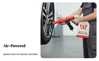 Powerful Suction Tire Debris Vacuum Gun Easy to Operate Pneumatic Cleaning Tool Sturdy Construction Workshop Equipment Ergonomic Handle for Auto Mechanics, DIYers, Car Enthusiasts, Garage