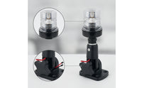 Marine LED Navigation Light 360-Degree Boat Light with Adjustable Base