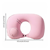 Multi-Purpose Inflatable Travel Pillow Lightweight Portable Air Pillow Neck Support for Travelers, Campers, Car Rides