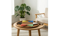 Tabletop Wooden Chinese Checkers Board Classic Marble Game Board with Storage Bag Sturdy Premium for Coffee Table