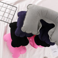 Inflatable U-Shaped Travel Pillow for Outdoor Sports and Neck Support