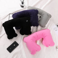 Inflatable U-Shaped Travel Pillow for Outdoor Sports and Neck Support