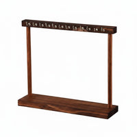 Wooden Necklace Stand Sturdy Wood Necklace Hanging Rack Jewelry Tree Display Large Capacity Desktop Reach Ory Organizer