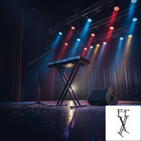 Double Keyboard Stand Sturdy Steel Two-Tier Keyboard Stand Non-Slip Feet Instrument Support for Studio