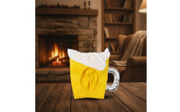 Eye-Catching Beer Mug Hat Three-Dimensional Beer Mug Party Hat Soft Costume Accessory Funny for Partygoers, Adults, German Beer Festival, Halloween, Photo Booths