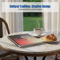 Indigenous-Themed Yearly Planner, Creative Cultural Design, Coil Bound Notebook, Monthly & Annual Organizer