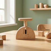 Toy Fruit Scale Natural Wooden Toy Scale Educational for Young Children