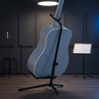Foldable Angular-Frame Guitar Stand Fits Multiple Instruments Folding Guitar Stand Universal Fit Instrument Support Stable Base for Practice Room
