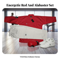 High-End Red and White Training Suit Coach Grade Taekwondo Dobok unfastenedFront Design Combat Arts Outfit Flexible for Children, Beginners, Practice, Competitions, Competition, Dojang