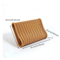 Imitation Rattan Contour Neck Support Pillow Washable Neck Support Pillow Curved Cushion Contoured for Bed