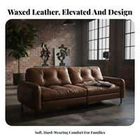 Vintage Design Black Tufted Loveseat Minimalist Design 2-Seater Tufted Couch Easy to Clean Living Room Seating Sturdy Frame for Homeowners, Office Workers, Students, Reception Area, Apartment, Lounge, Bedroom