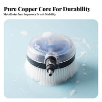 Rotating Car Wash Brush Quick Connect Pressure Washer Brush Attachment No Electricity Needed Non-Non-Scratching