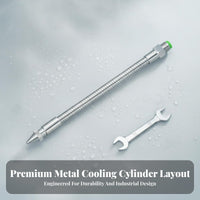 Flexible Metal Coolant Pipe With On/Off Switch Flexible Water Oil Coolant Hose CNC Machine Cooling Pipe for Hobbyists, Workshop