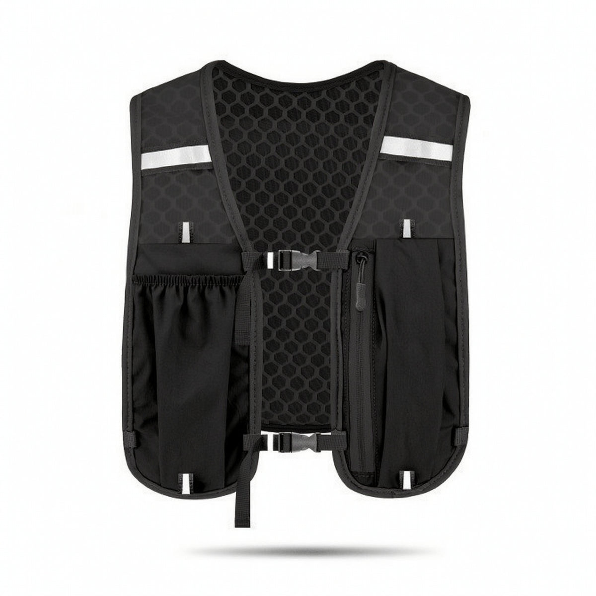 Lightweight Vest Pack Breathable Running Vest Reflective Backpack with Chest Straps Slim for Cyclists
