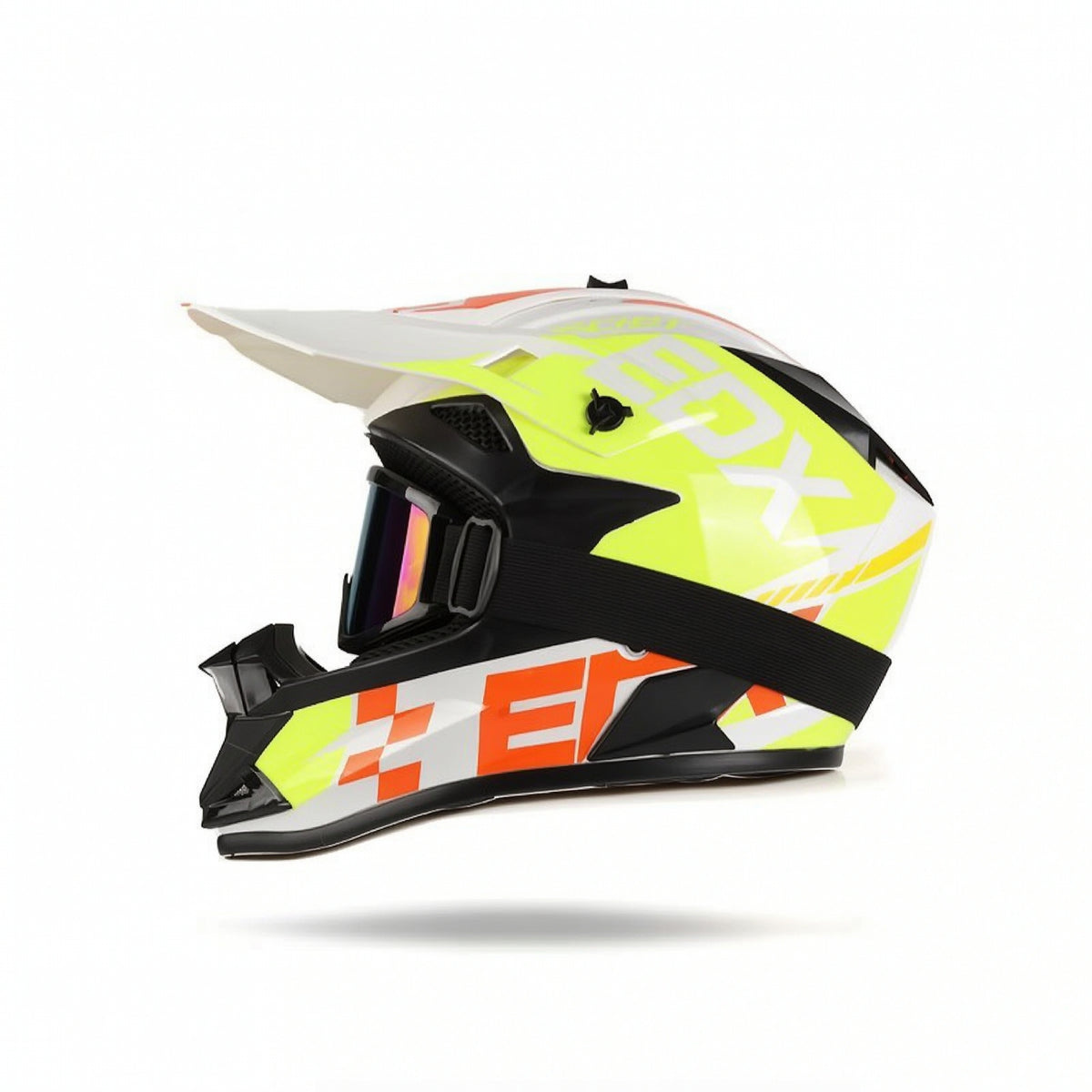 Motorcycle Helmet with Mask Aerodynamic Airflow Snug Fit for Outdoor Adventures