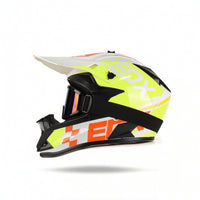 Motorcycle Helmet with Mask Aerodynamic Airflow Snug Fit for Outdoor Adventures