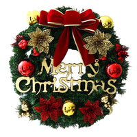 Christmas Wreath with Bells and Flowers for Door or Window Decor