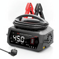 Smart Battery Charger Portable Battery Charger with Digital Display Compact Universal for Car Owners, Garage, Roadside Emergency