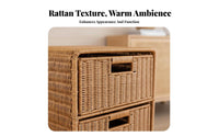 Storage Cabinet European Design Drawer Nightstand Smooth Finish Storage Cabinet with Baskets for Bedroom, Living Room