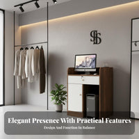 Multi-Purpose Modern Checkout Counter With Storage Checkout Desk Long-Lasting Compact Currency Ier Stand Easy Assembly for Retailers, Receptionists, Business Owners, Retail Shop S, Boutiques, Salons, Cafes