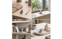 3D-Printed Dog Figurine Resin Miniature Dog Tiny Miniature Figure Compact for Hobbyists, Collectors, Diorama, Desk Display