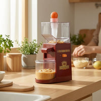 Homemade Peanut Butter Machine with Collection Cup Compact Electric Peanut Butter Maker Removable Nut Paste Machine Fresh for Families