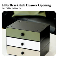 Storage Riser with Drawers Multi-Functional Desk Organizer Space-Saving