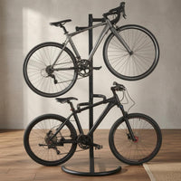 Upright Cycle Floor Stand Black Iron Upright Bike Stand Tall Bike Holder