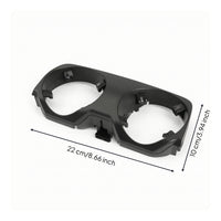 Two-Drink Holder Insert Replacement Double Cup Holder Matte Black for Center Console
