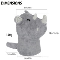 Golf Plush Headcover for Driver, Rhino Universal Fit