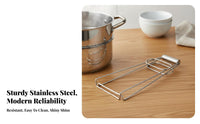 Stainless Steel Bowl Clamp Non-Non-Attracting Anti-Scald Bowl Clamp Hot Plate Grabber Gripper S Thickened Wire Stainless Steel