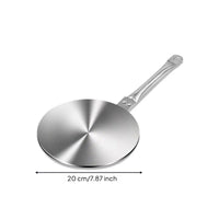 Stainless Steel Induction Adapter with Handle Heat Spreader with Handle Detachable Induction Interface Disk Versatile for Kitchen