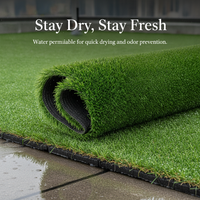 Artificial Grass Turf for Outdoor Landscaping and Decoration, Realistic Synthetic Lawn Carpet