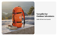 Mountaineering Rope Storage Bag Adjustable Shoulder Straps Rock Climbing Gear Pouch Large Capacity Climbing Gear Backpack for Climbers