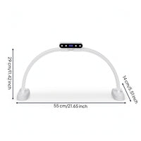 Foldable Crescent Lamp LED Crescent Light Curved Manicure Table Light Dimmable for Beauticians